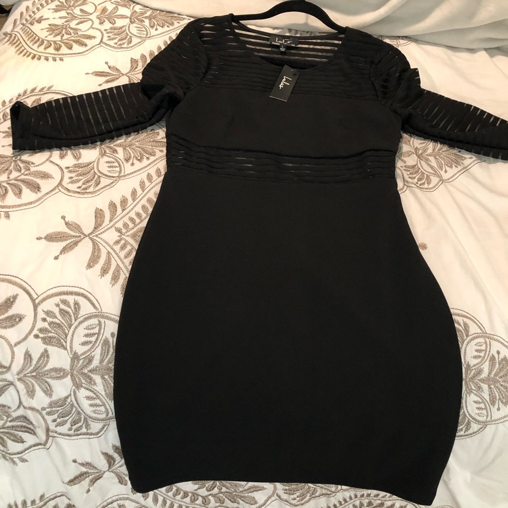 Lulus Midi Black Dress